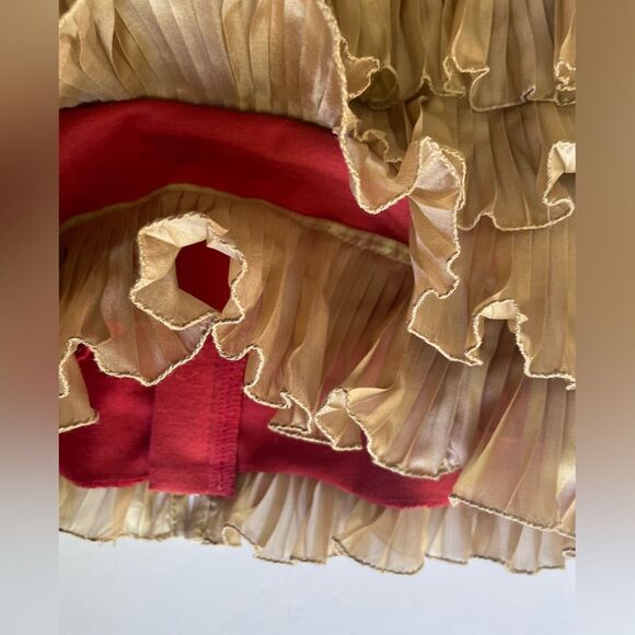 Pringle 1815 Silk Frill Tiered Dress Size 4 - Picture 8 of 9